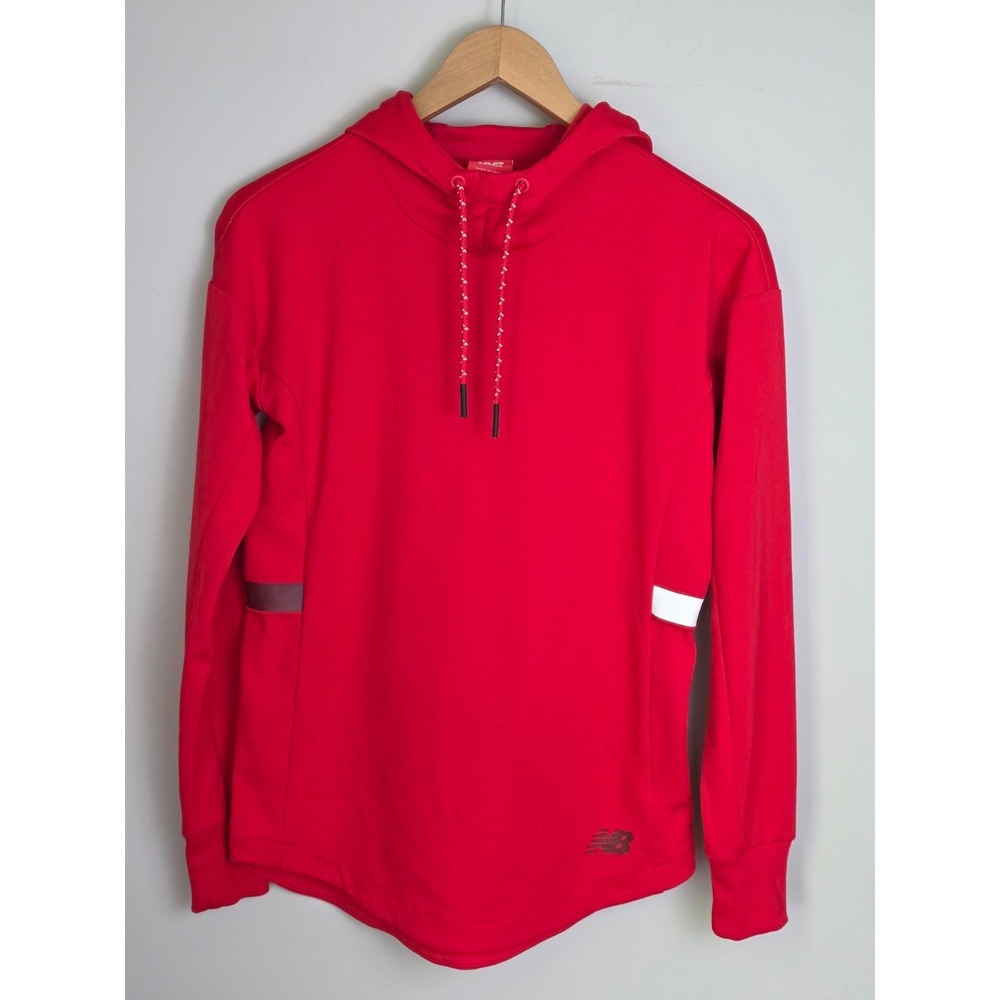 New Balance Women's Athletic Pullover Size XS Red Hoodie Long Sleeve Sweatshirt